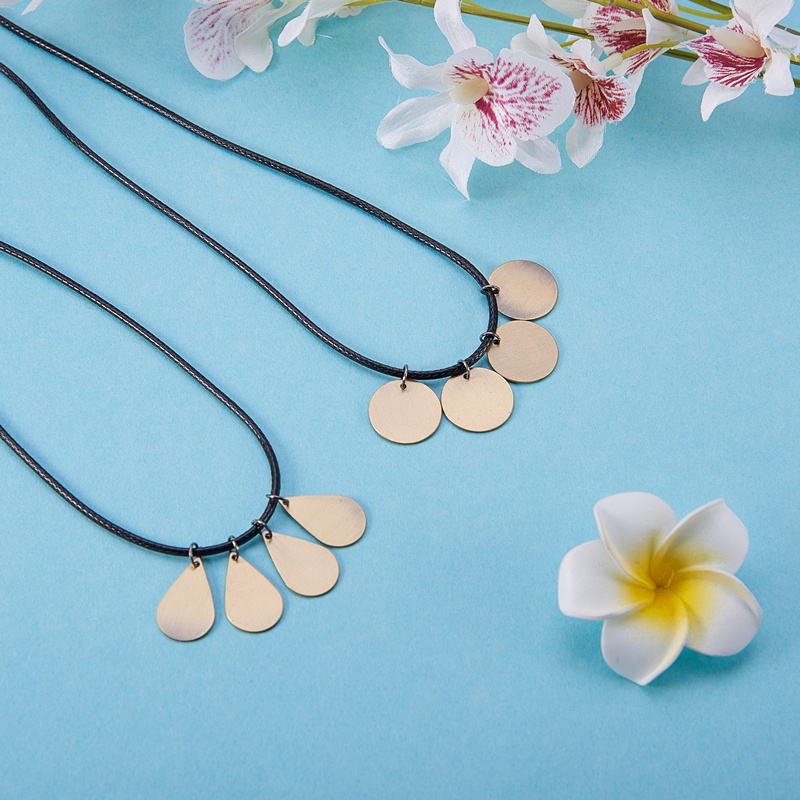30 PCS 18mm Bronze Flat Round Brass Blank Pendants for DIY Making